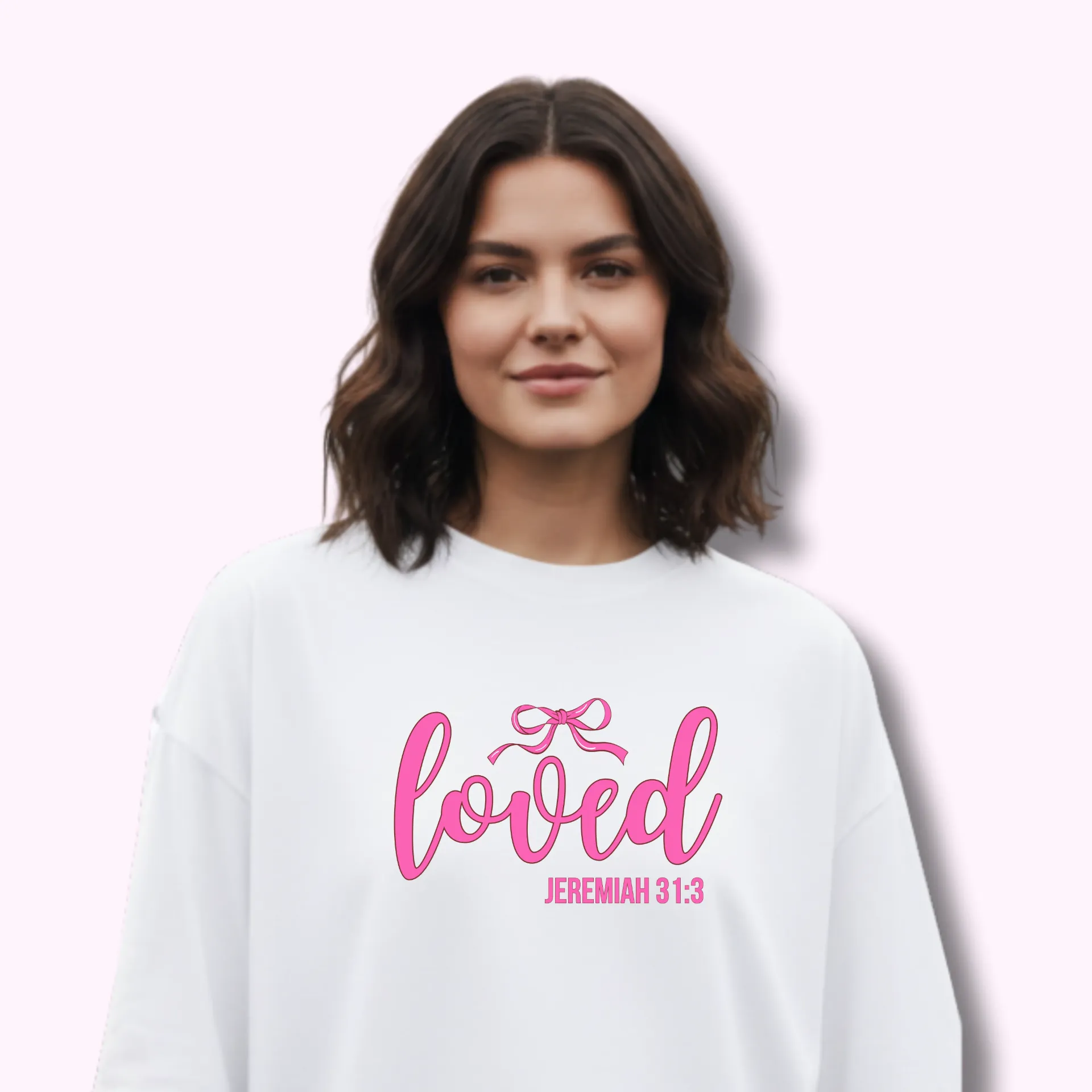 LOVED | UNISEX HEAVY OVERSIZED TEE | WHITE